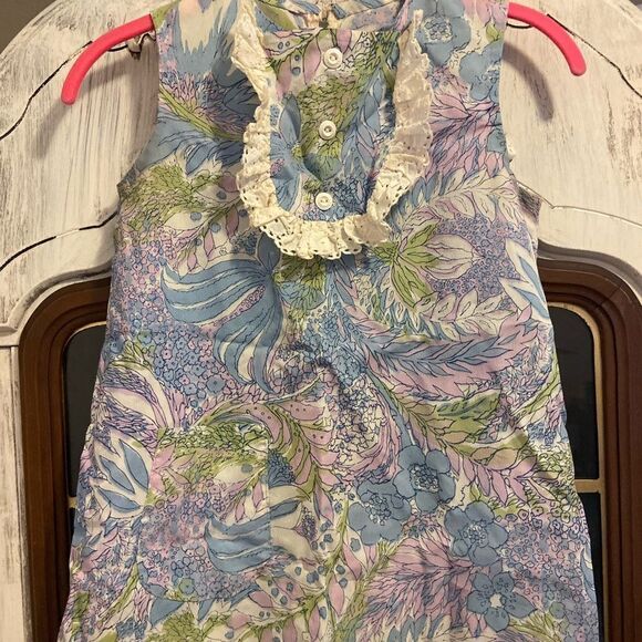 Vintage 70’s girls mod floral retro dress size 4 f02 - Picture 1 of 7